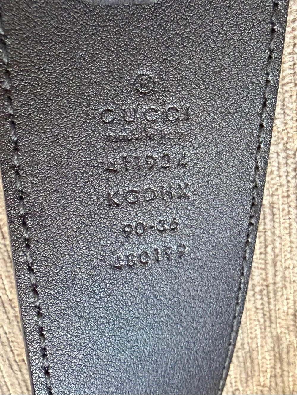 Gucci Black Monogram Leather Belt with Silver Interlocking G Buckle